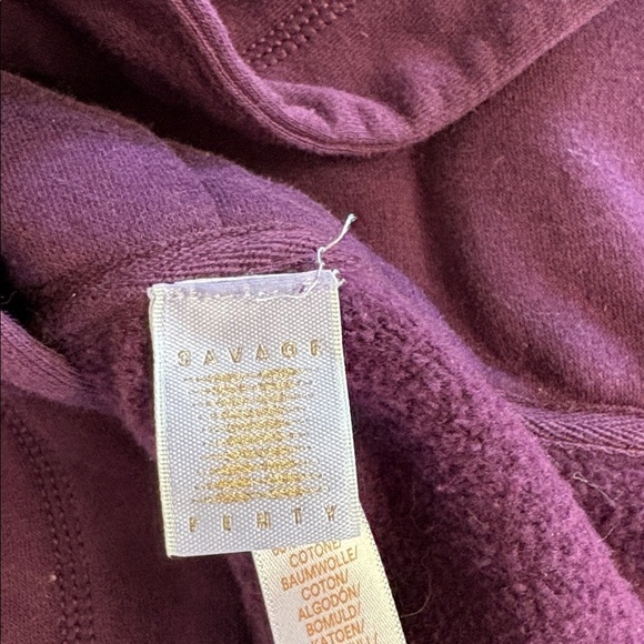 Savage X Fenty Purple Cropped Hoodie Sweatshirt size 1X - Picture 5 of 5
